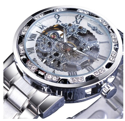 Orologio Automatico Uomo Elegante Argento Acciaio Inox - Classico e Versatile - Argento - mode new_for_google_may orologio orologio uomo uomo Watches - Concept Palermo