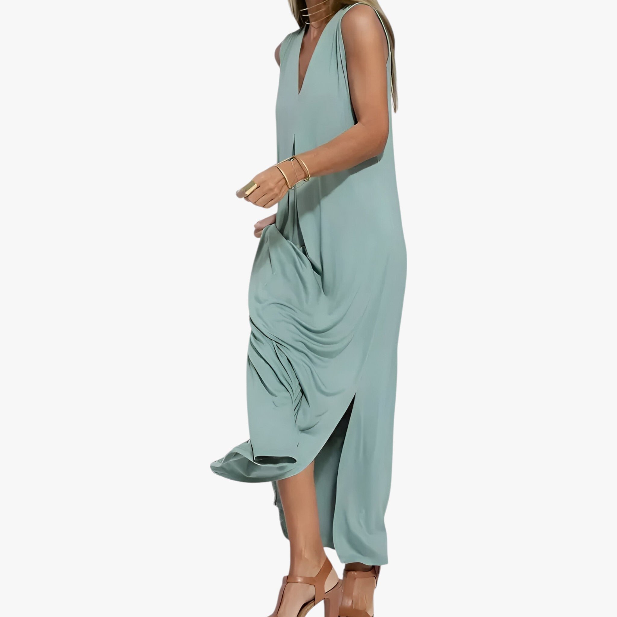 Abito lungo con cardigan in omaggio - Chic e confortevole Donna - - abito abito cardigan cardigan chic confortevole donna dresses omaggio - Concept Palermo