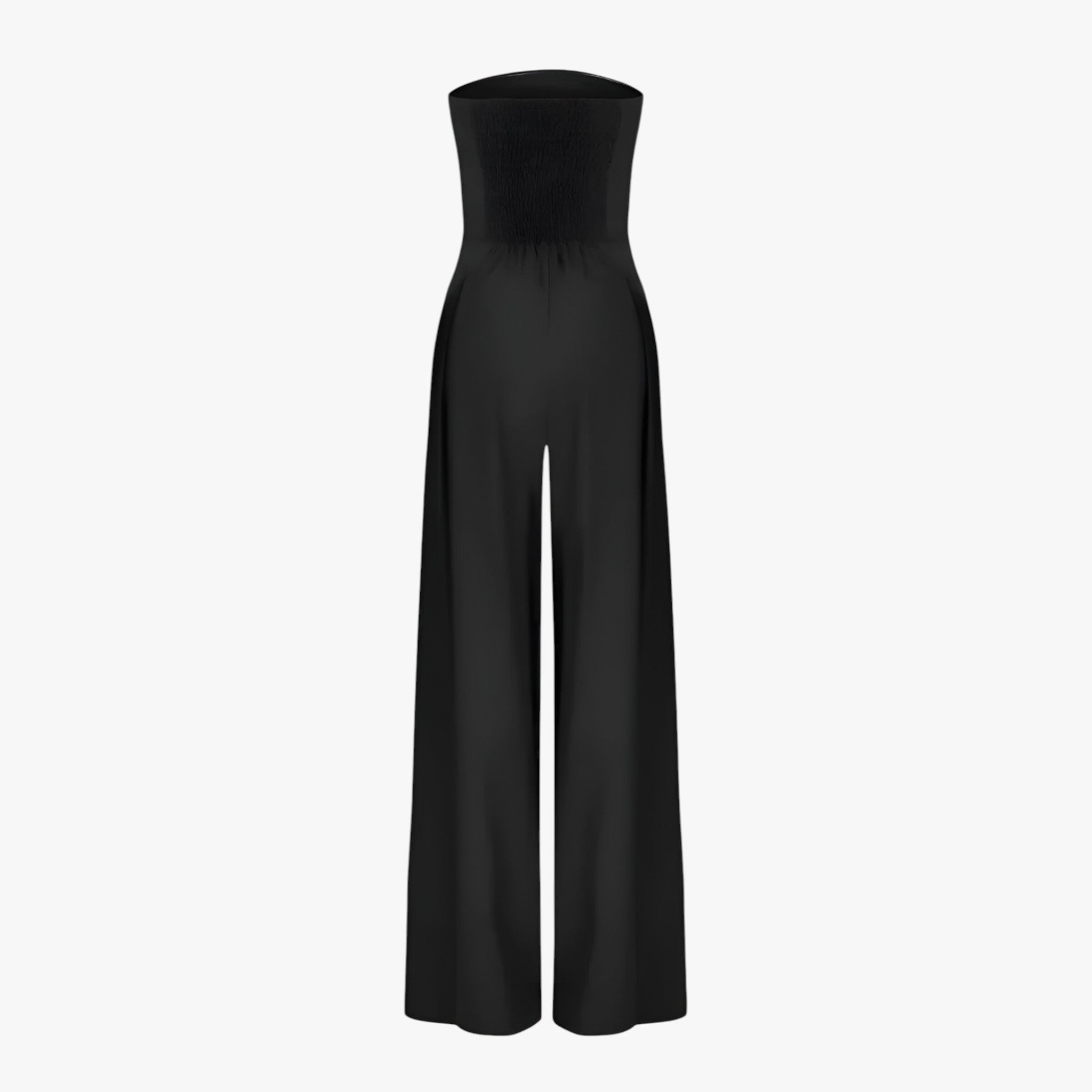 Tuta Donna Senza Spalline Elegante Nera - Chic e Confortevole per Cerimonia Estiva - - chic confortevole one-pieces spalline tuta tuta spalline - Concept Palermo