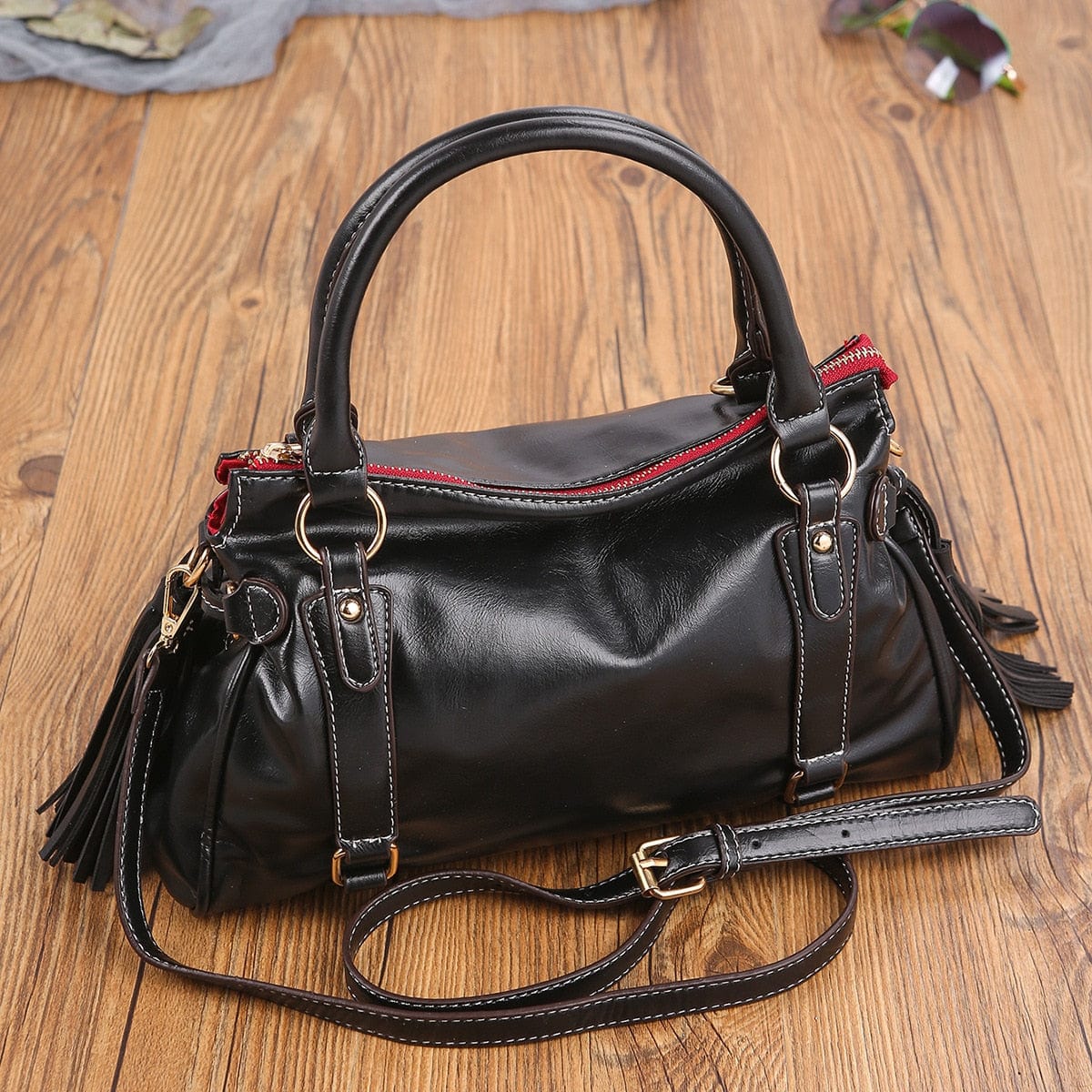 Borsa da donna in morbida pelle - Nero - Bags borsa borsa donna donna handbags morbida pelle women bags Women's handbags - Concept Palermo