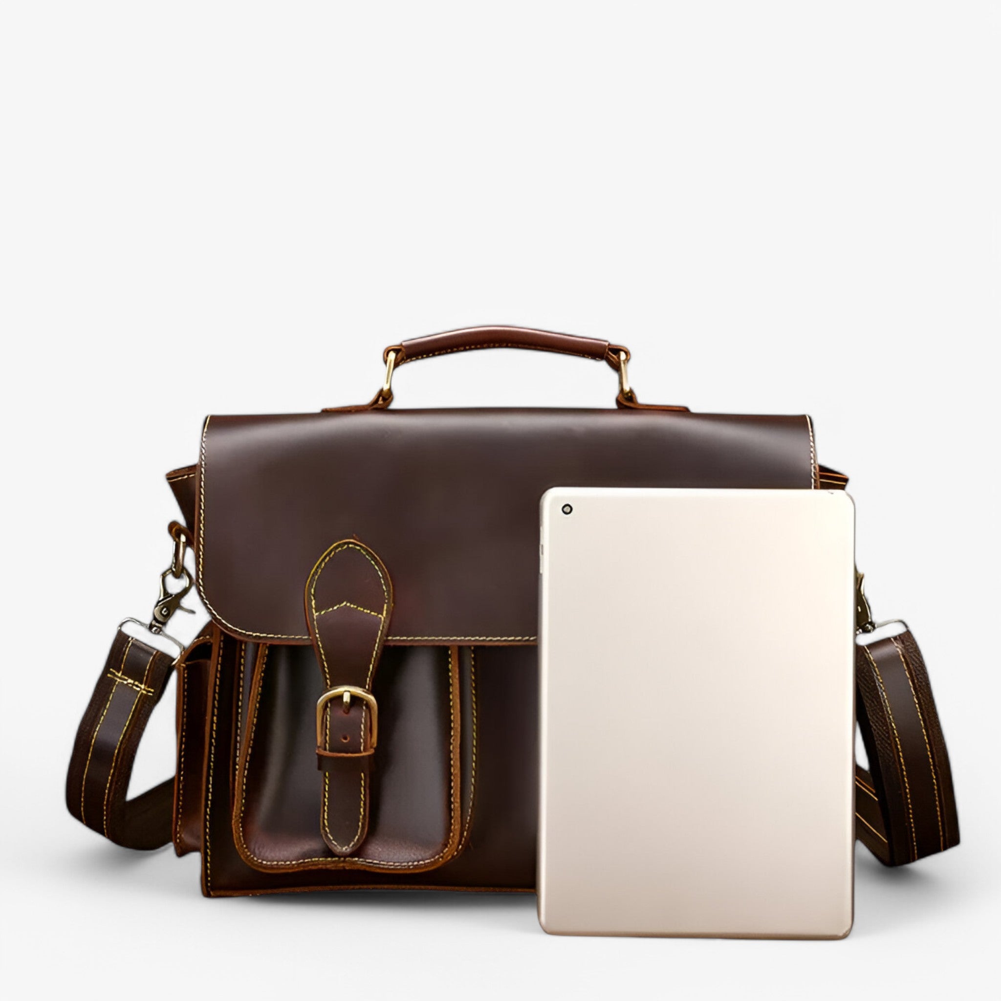Valigetta Pelle Marrone Retrò - - accessoires bags pelle retr tassen valigetta valigetta pelle - Concept Palermo