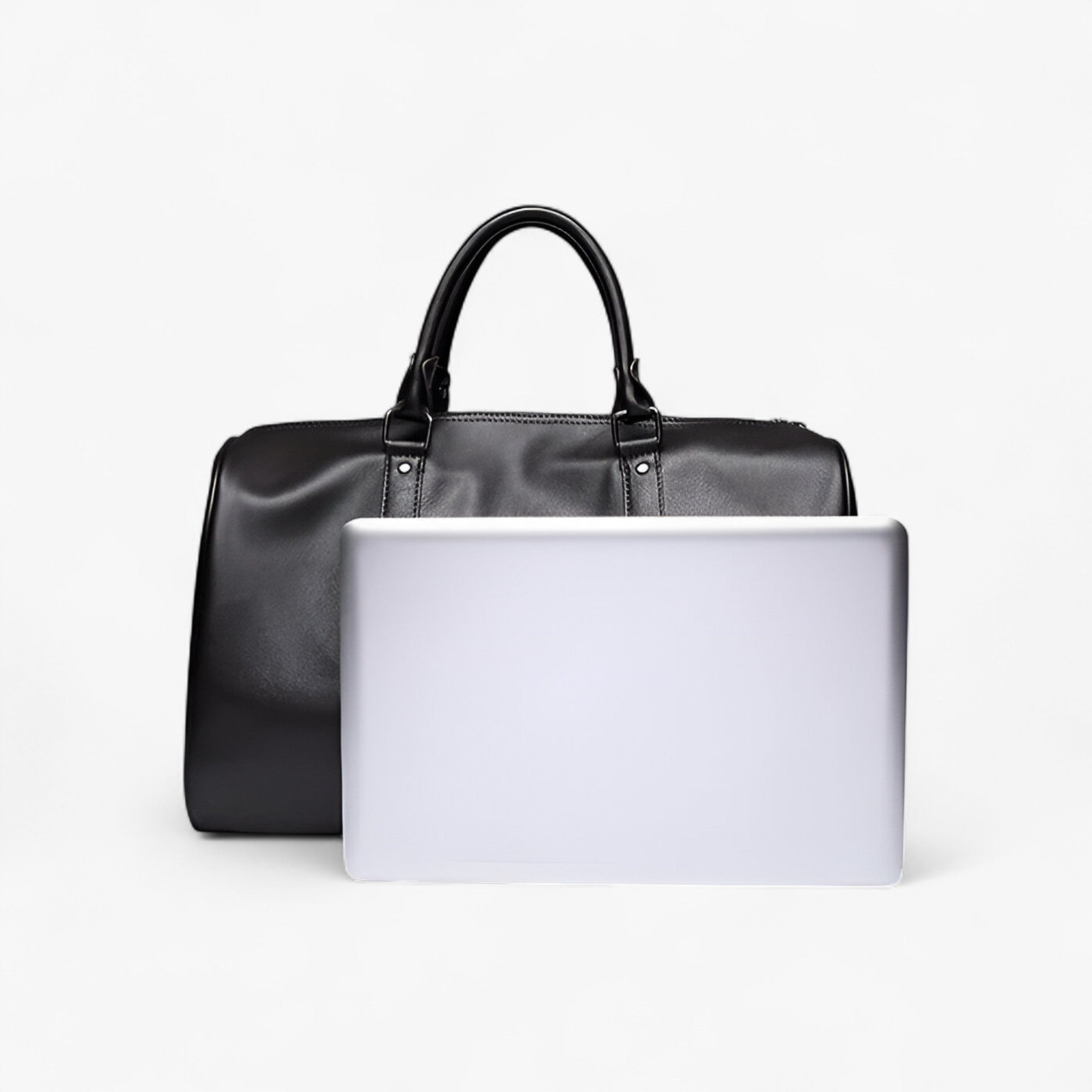Borsa da Viaggio Uomo in Vera Pelle Nera - Grande e Robusta - - Bags borsa borsa uomo duffle bag duffle bags lunghi pelle uomo viaggi - Concept Palermo