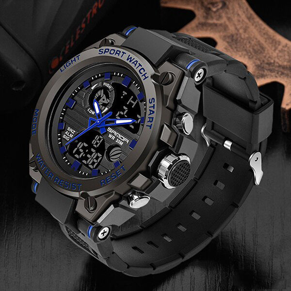 Orologio Cronografo Militare Uomo Impermeabile - Multifunzione Sportivo per Outdoor - Blu - militare multifunzionale orologio orologio militare uomo watches - Concept Palermo