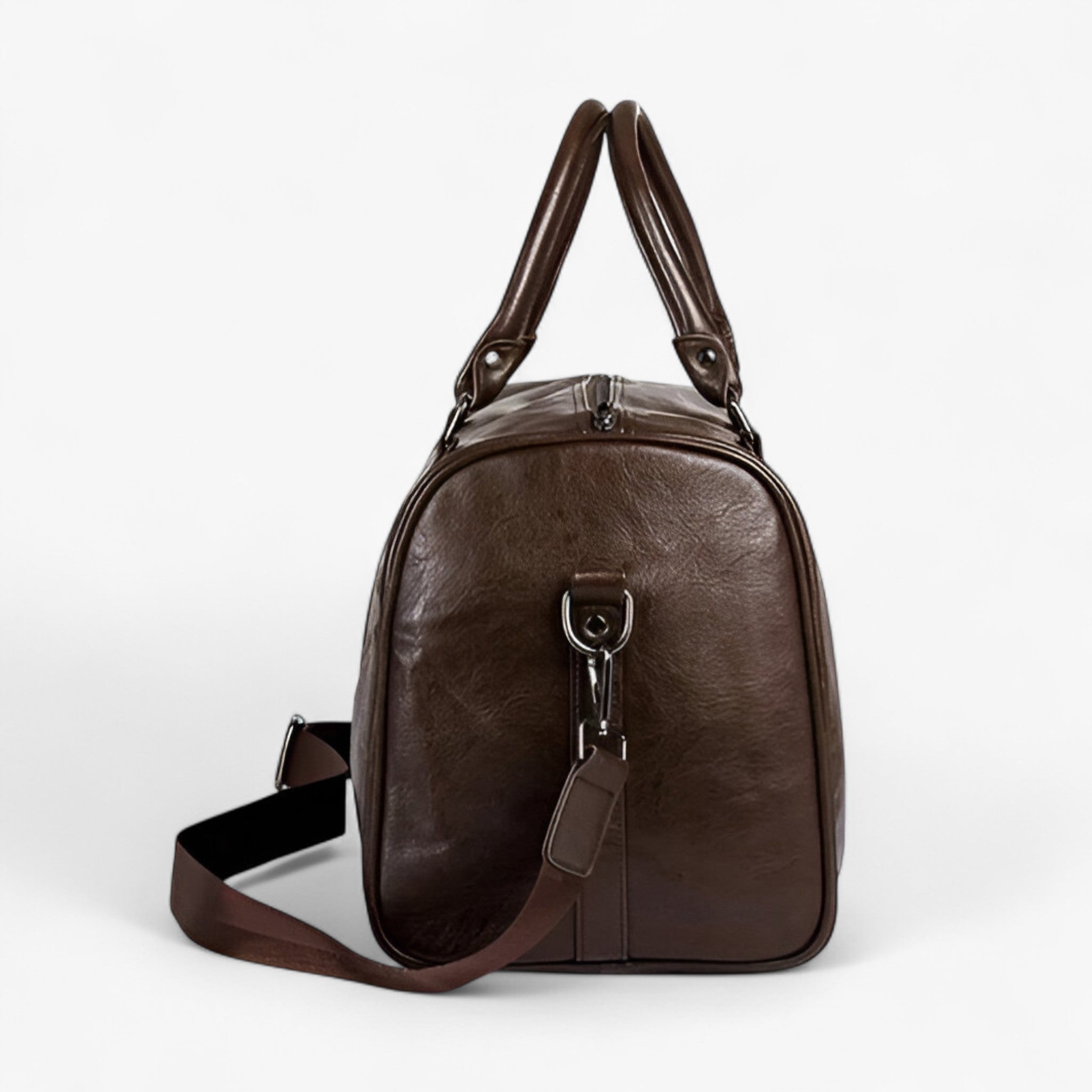 Borsa da Viaggio Uomo in Vera Pelle Nera - Grande e Robusta - - Bags borsa borsa uomo duffle bag duffle bags lunghi pelle uomo viaggi - Concept Palermo