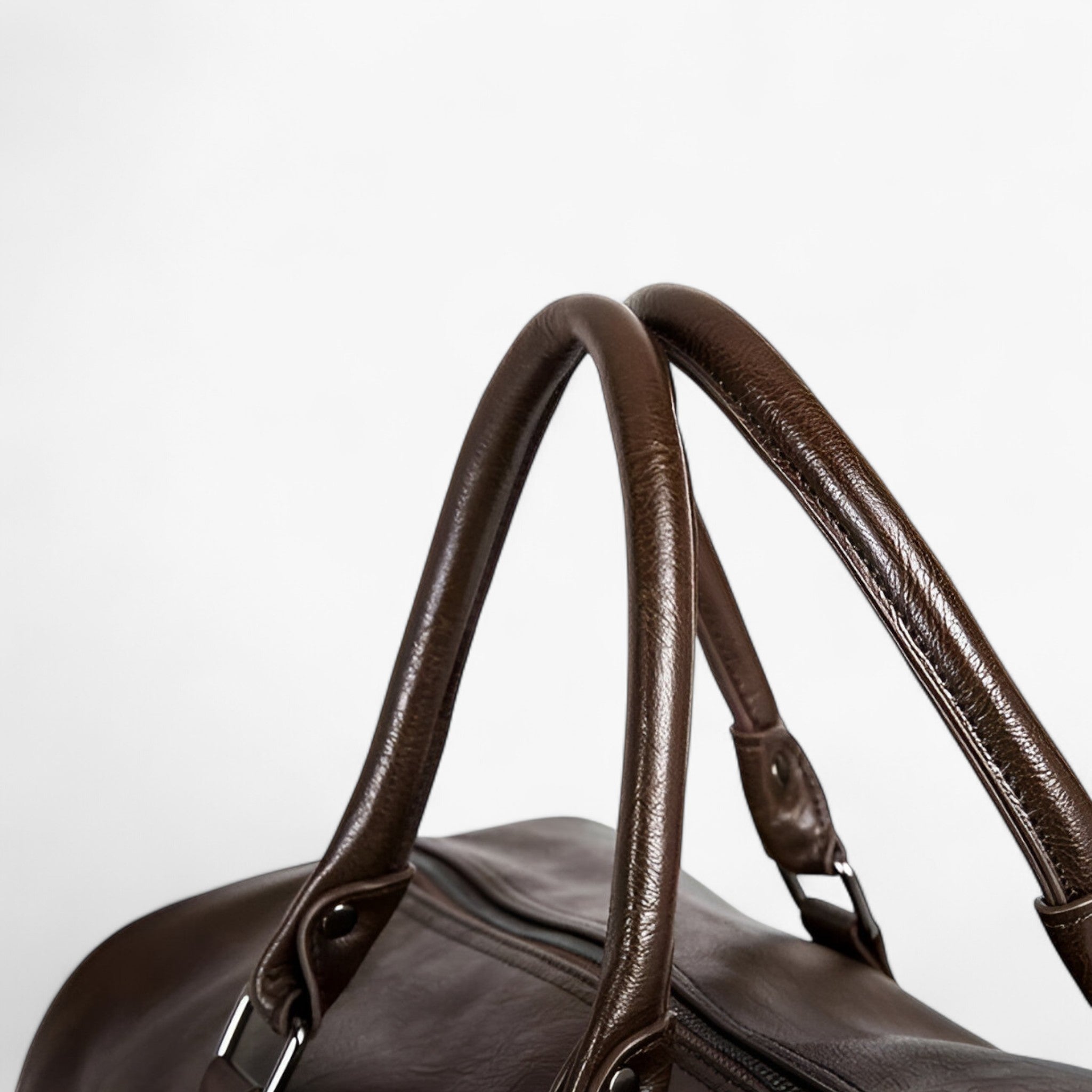 Borsa da Viaggio Uomo in Vera Pelle Nera - Grande e Robusta - - Bags borsa borsa uomo duffle bag duffle bags lunghi pelle uomo viaggi - Concept Palermo