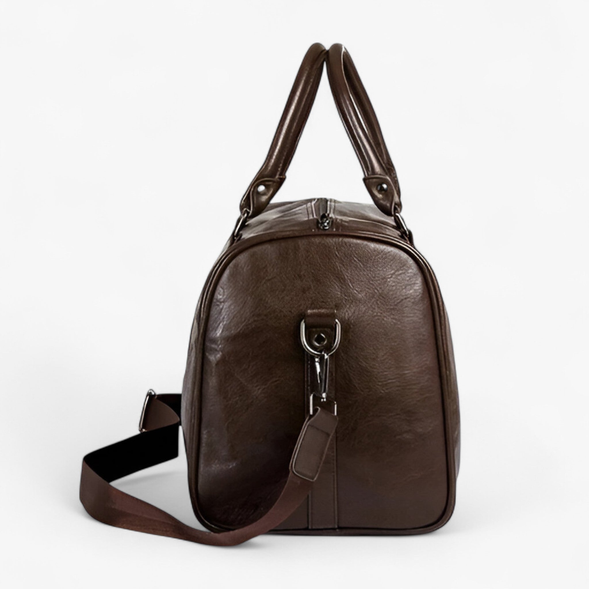 Borsa da Viaggio Uomo in Vera Pelle Nera - Grande e Robusta - - Bags borsa borsa uomo duffle bag duffle bags lunghi pelle uomo viaggi - Concept Palermo