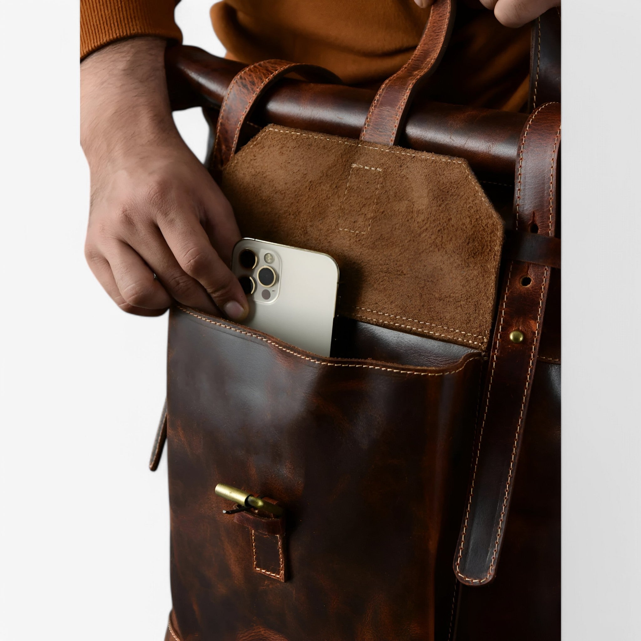 Zaino Roll-Top marrone Saddleback - - accessoires bags roll saddleback tassen zaino zaino roll - Concept Palermo