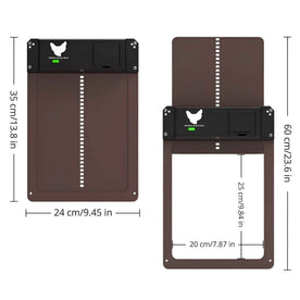 Porta Automatica Solare PRO+ per Pollaio con Sensori Luce e Timer Intelligente - Marron (4 en stock) - automatique capteurs cross-from-marche-lino-15830711664989 crépusculaire Linen minuterie New-google new_for_google ouverture porte porte poulailler poulailler Unisex - Concept Palermo