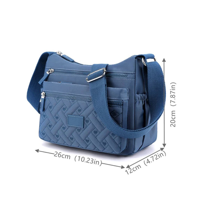 Borsa a Tracolla Donna Nera Elegante in Vera Pelle Italiana, Made in Italy - - bag bags borsa borsa tracolla classica Dames Mode new_for_google shoulder bag tracolla - Concept Palermo