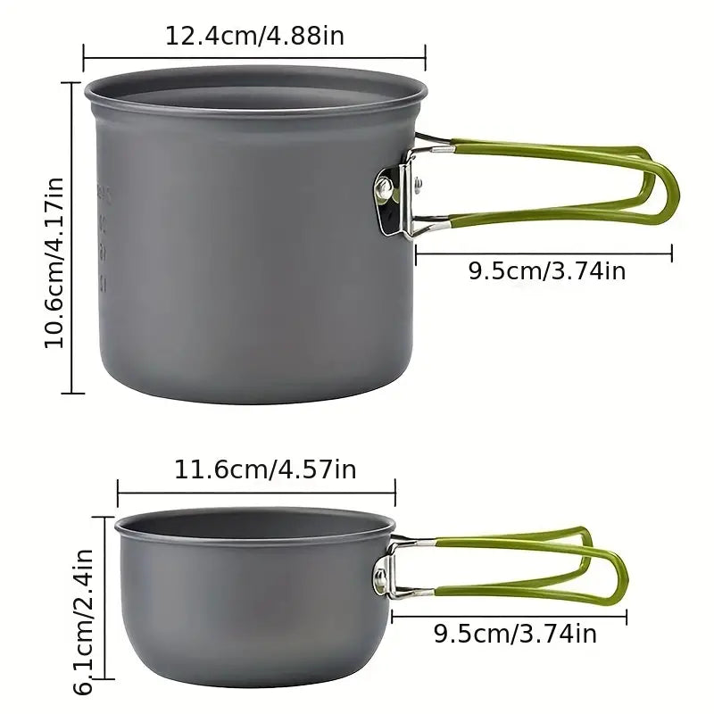 Set di pentole compatto per campeggio con posate Donna - - campeggio camping pots camping utensils compatto donna pentole pentole compatto posate set di pentole compatto per campeggio con posate - € - Concept Palermo