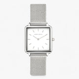 Reloj cuadrado de malla - sofisticado para la vida diaria Gold