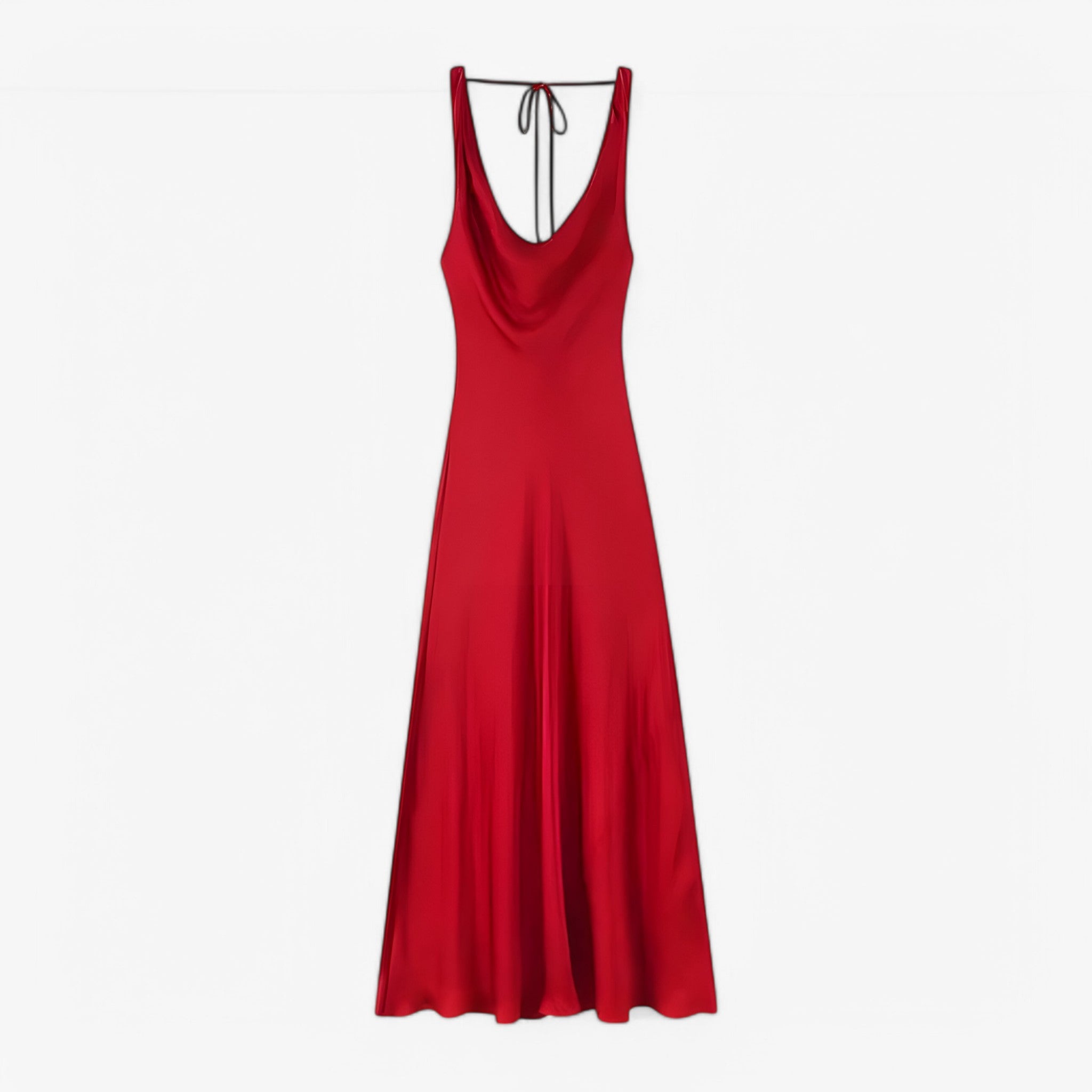 Abito lungo - Comfort aereo & allure raffinata Donna - Rosso - abito aereo allure comfort donna dresses raffinata - Concept Palermo
