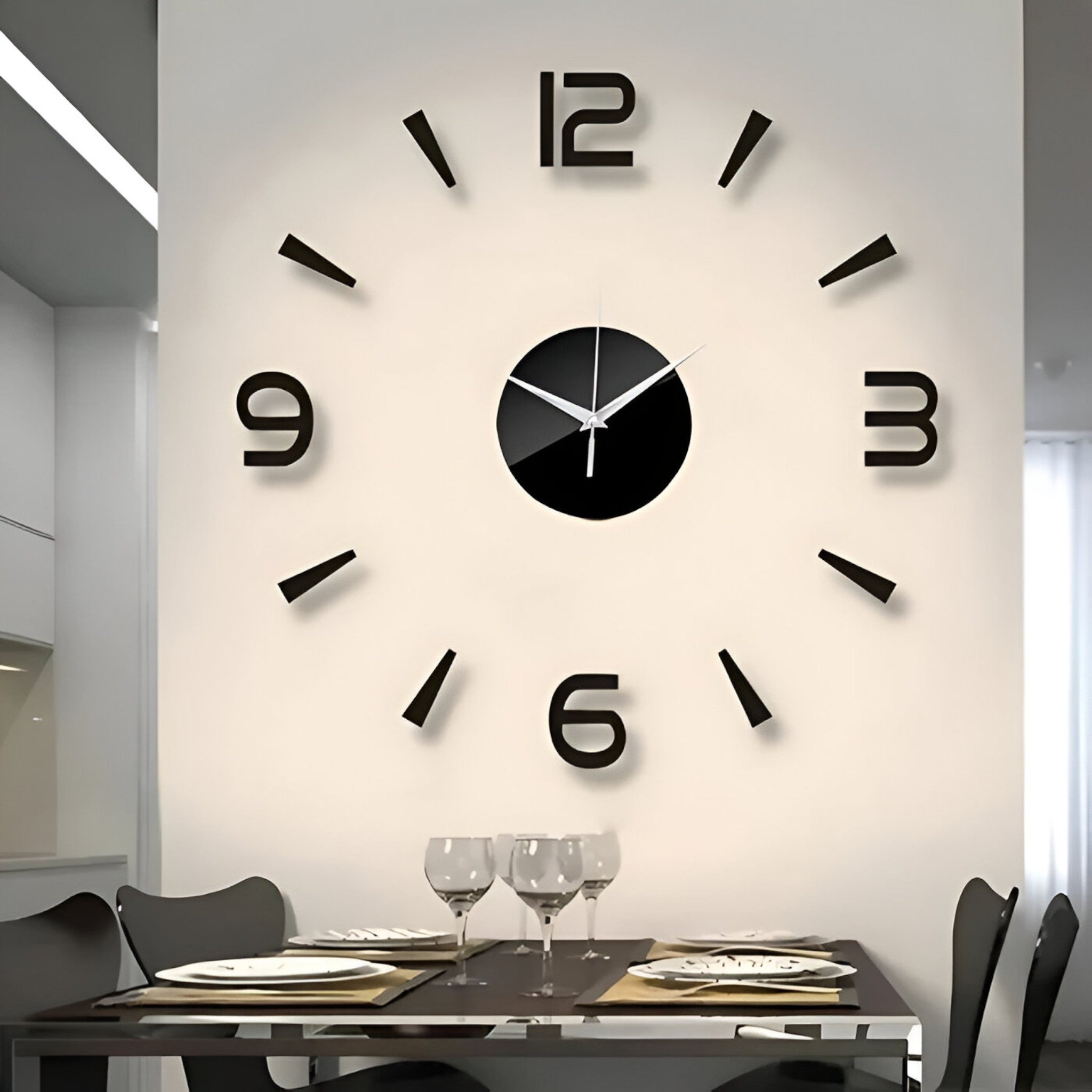 Grande Orologio da Parete Nero Uomo - - orologio orologio parete P354 parete uomo wall clock wall clocks - Concept Palermo