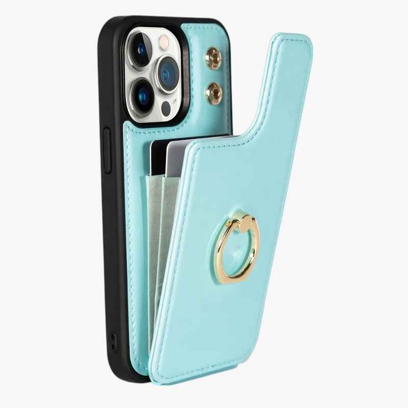 Custodia iPhone 13 Pro Lusso - Protezione Antiurto Pelle | Custodia Magnetica Elegante Nera