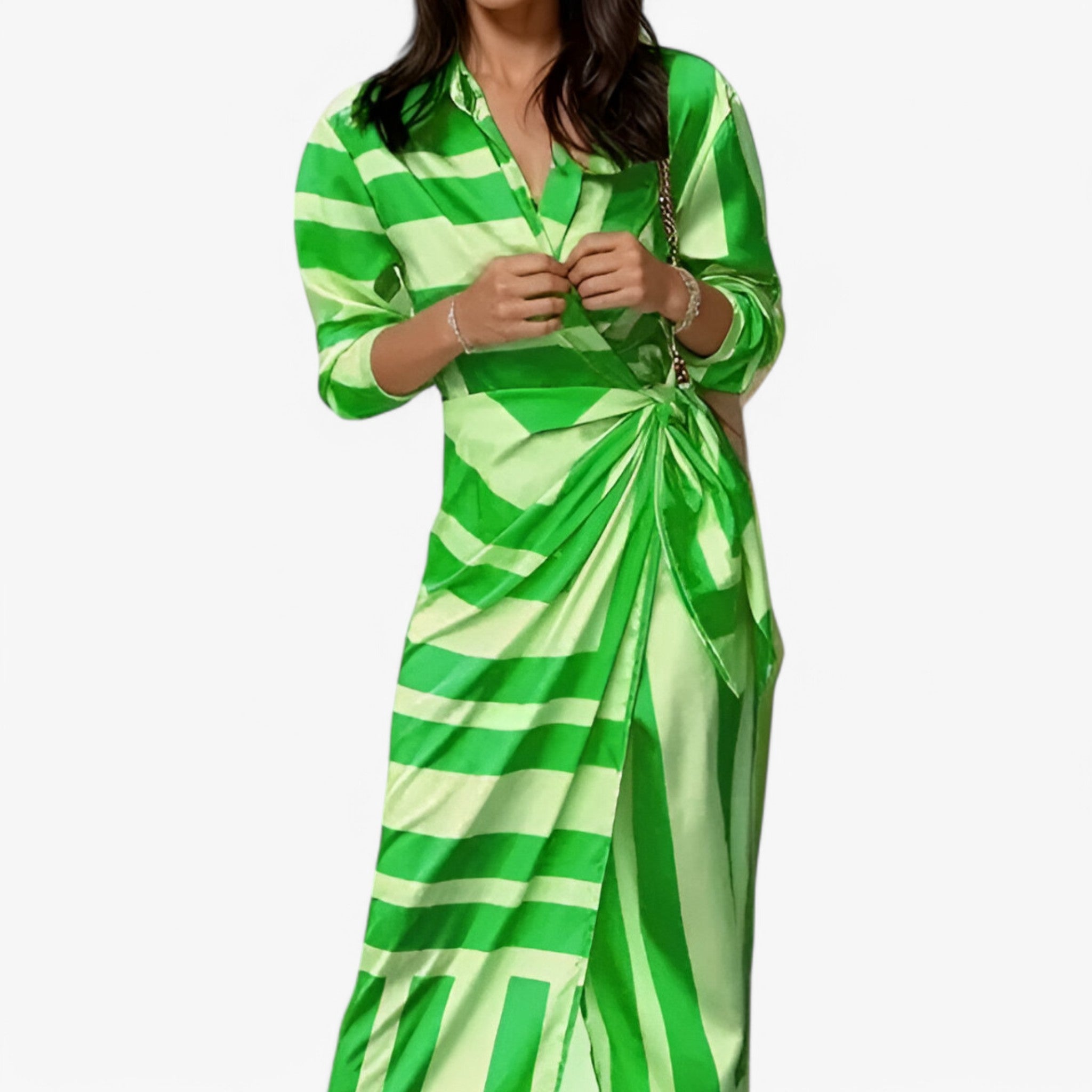 Abito lungo stampato - sofisticato e femminile - - abito abito stampato dresses femminile sofisticato stampato - Concept Palermo