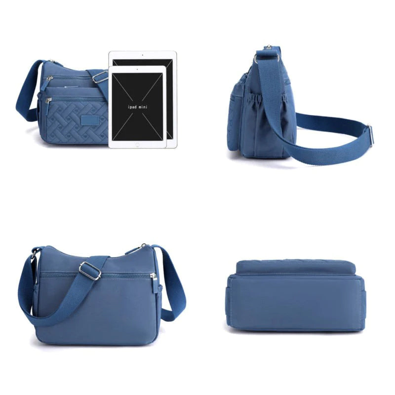 Borsa a Tracolla Donna Nera Elegante in Vera Pelle Italiana, Made in Italy - - bag bags borsa borsa tracolla classica Dames Mode new_for_google shoulder bag tracolla - Concept Palermo