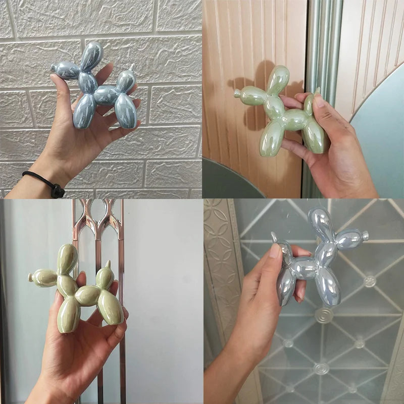 Scultura Cane Pallone PuffyPooch - Decorazione Moderna in Resina Lucida - - cane home home & garden pallone puffypooch scultura - Concept Palermo