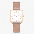 Reloj cuadrado - la elegancia diaria Oro