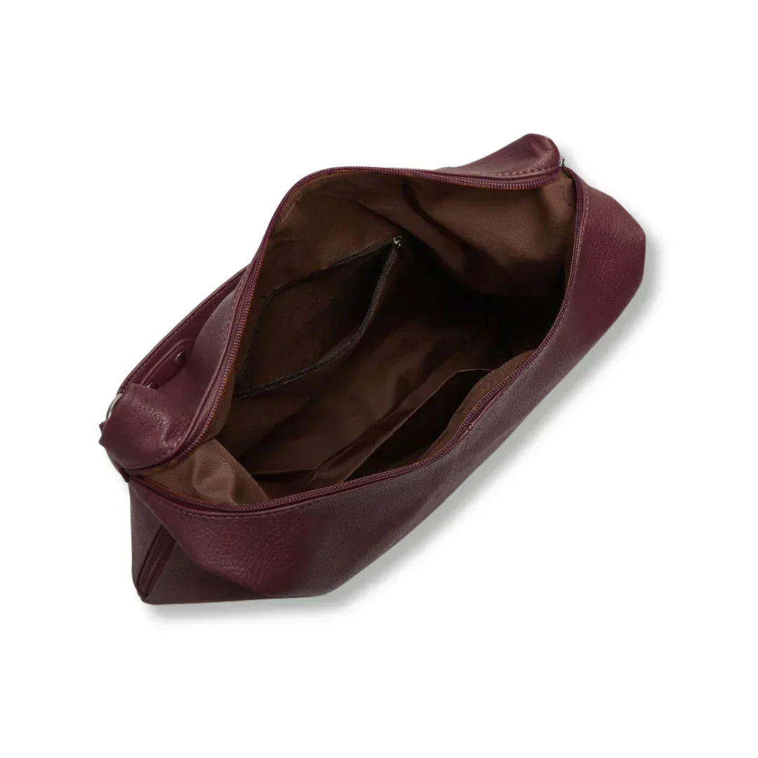 Borsa Hobo Donna Grande in Pelle Vegana Nera con Tracolla Regolabile - - Bags borsa borsa hobo donna hobo Leather Bag pelle vegana women bags - Concept Palermo