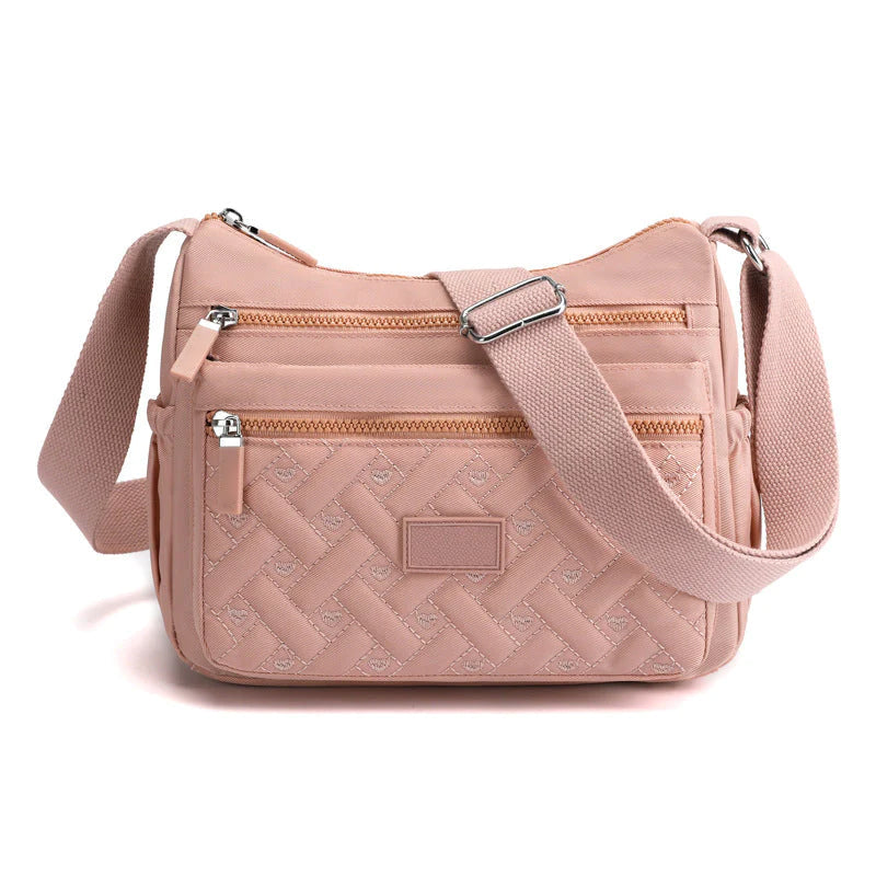 Borsa a Tracolla Donna Nera Elegante in Vera Pelle Italiana, Made in Italy - Rosa - bag bags borsa borsa tracolla classica Dames Mode new_for_google shoulder bag tracolla - Concept Palermo