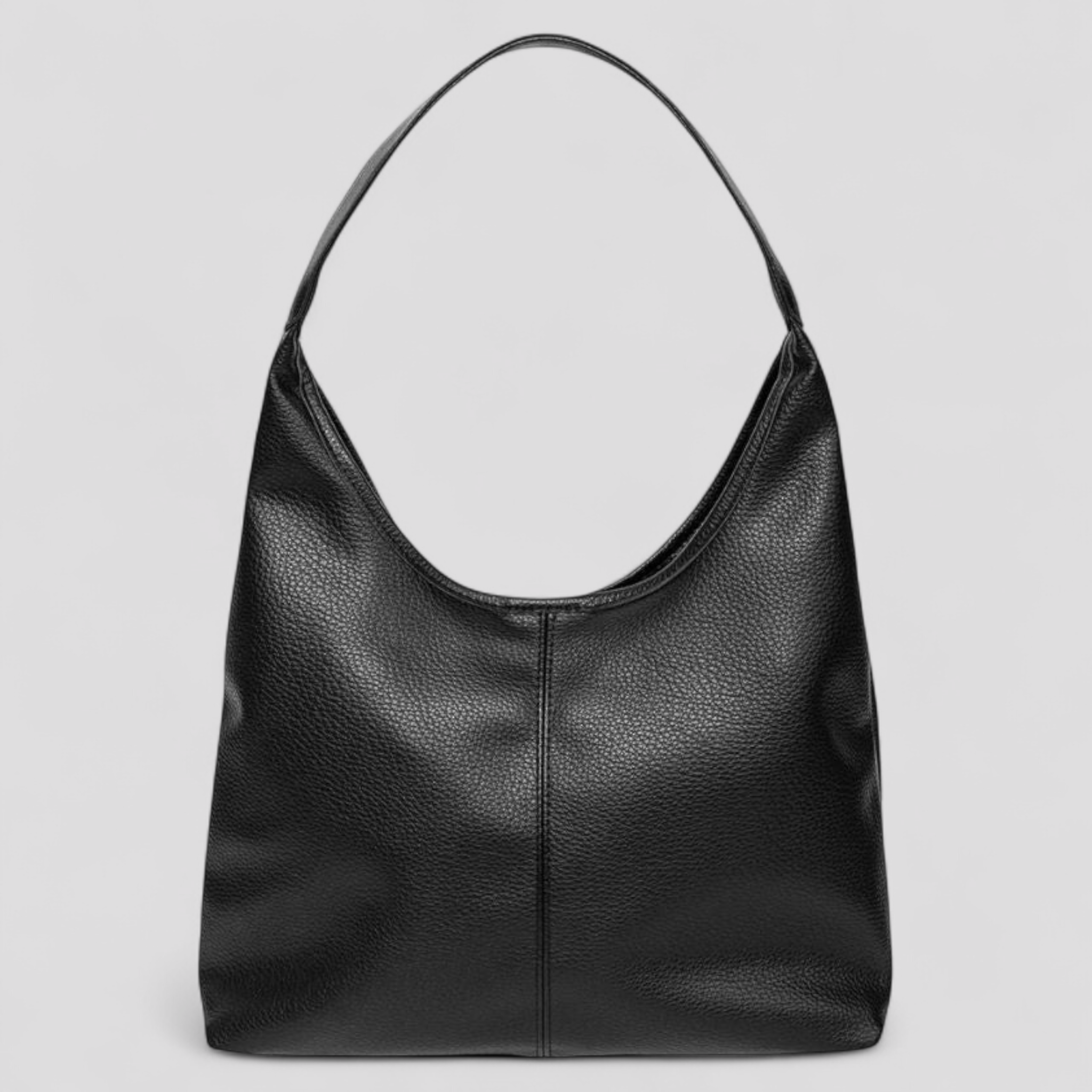 Borsa a spalla Eco-Friendly in Pelle Vegan Alina - Nero - Leather Bag - Concept Palermo