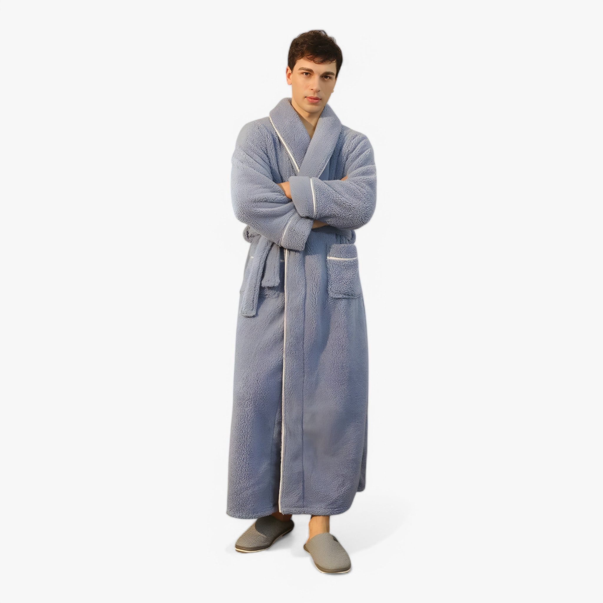 Accappatoio Uomo/Donna in Spugna di Cotone Morbido con Cappuccio, Taglie S-XL - - accappatoio Home Decor robes - Concept Palermo