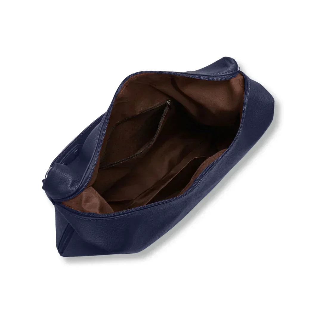 Borsa Hobo Donna Grande in Pelle Vegana Nera con Tracolla Regolabile - - Bags borsa borsa hobo donna hobo Leather Bag pelle vegana women bags - Concept Palermo