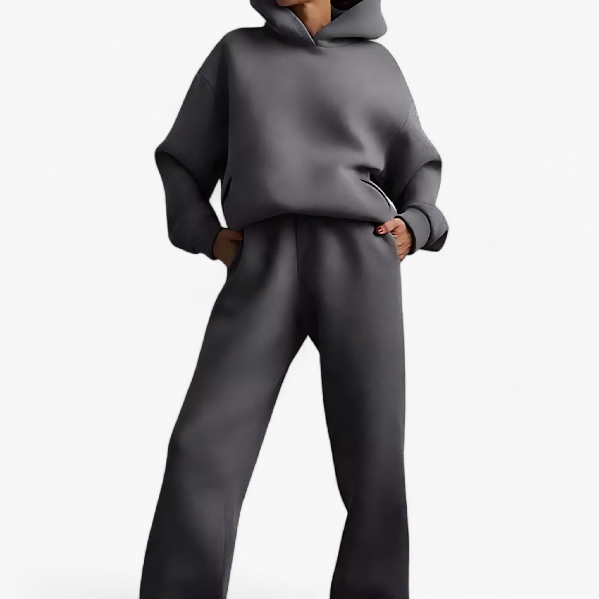 Set Giacche a Cappuccio Invernali Valeria - Calore accogliente per le giornate fredde Uomo - Grigio scuro - 2 piece accogliente calore cappuccio fredde giacche giacche cappuccio giornate invernali outdoor set trends women - Concept Palermo