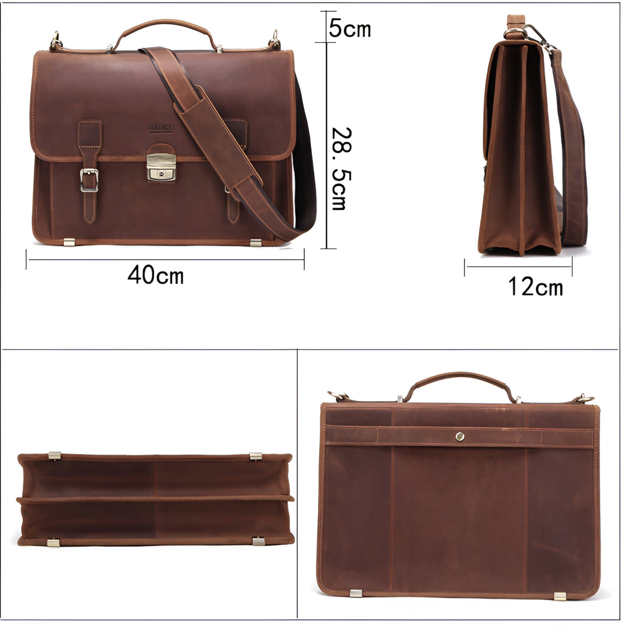 Borsa per Laptop di Lusso in Pelle - - accessoires bags borsa borsa laptop laptop pelle tassen - Concept Palermo