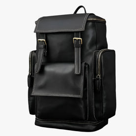 Zaino in Pelle con Scomparto per Laptop Uomo - Nero - accessoires bags laptop Linen Men pelle scomparto tassen uomo zaino zaino pelle - Concept Palermo