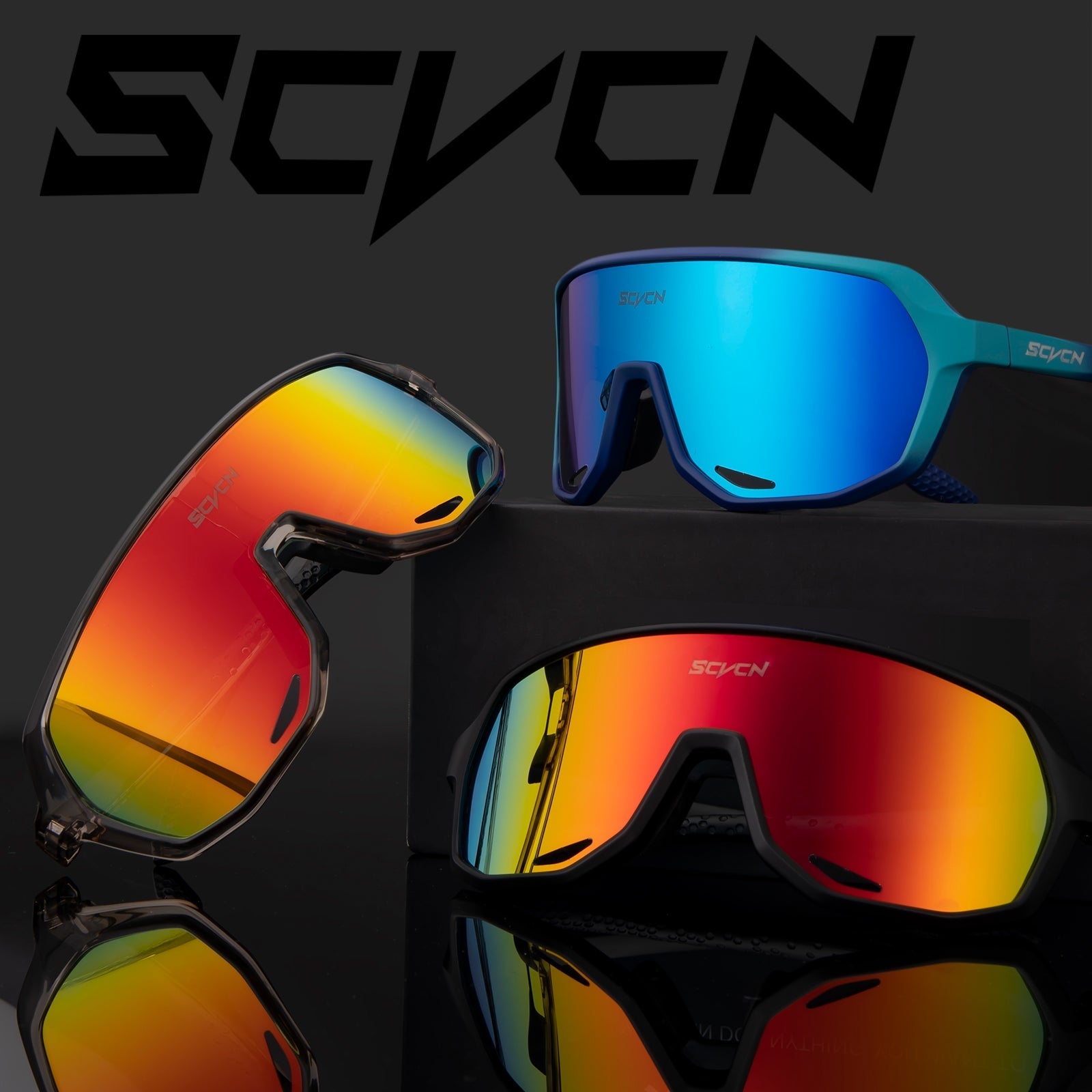 SCVCN-occhiali da sole di lusso antivento per biciclette da uomo - - antivento biciclette mens sunglasses occhiali Polarized man sunglasses scvcn sole sunglasses uomo - Concept Palermo