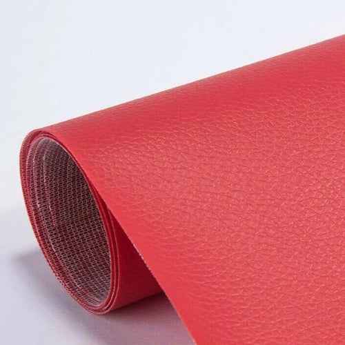 Toppe di Pelle Adesive Nere per Riparazione Divano, Sedile Auto, Abbigliamento - Confezione di 10x20cm - Rouge - adhésifs auto cross-from-marche-lino-15835938521437 cuir New-google new_for_google patchs patchs auto réparations - Concept Palermo