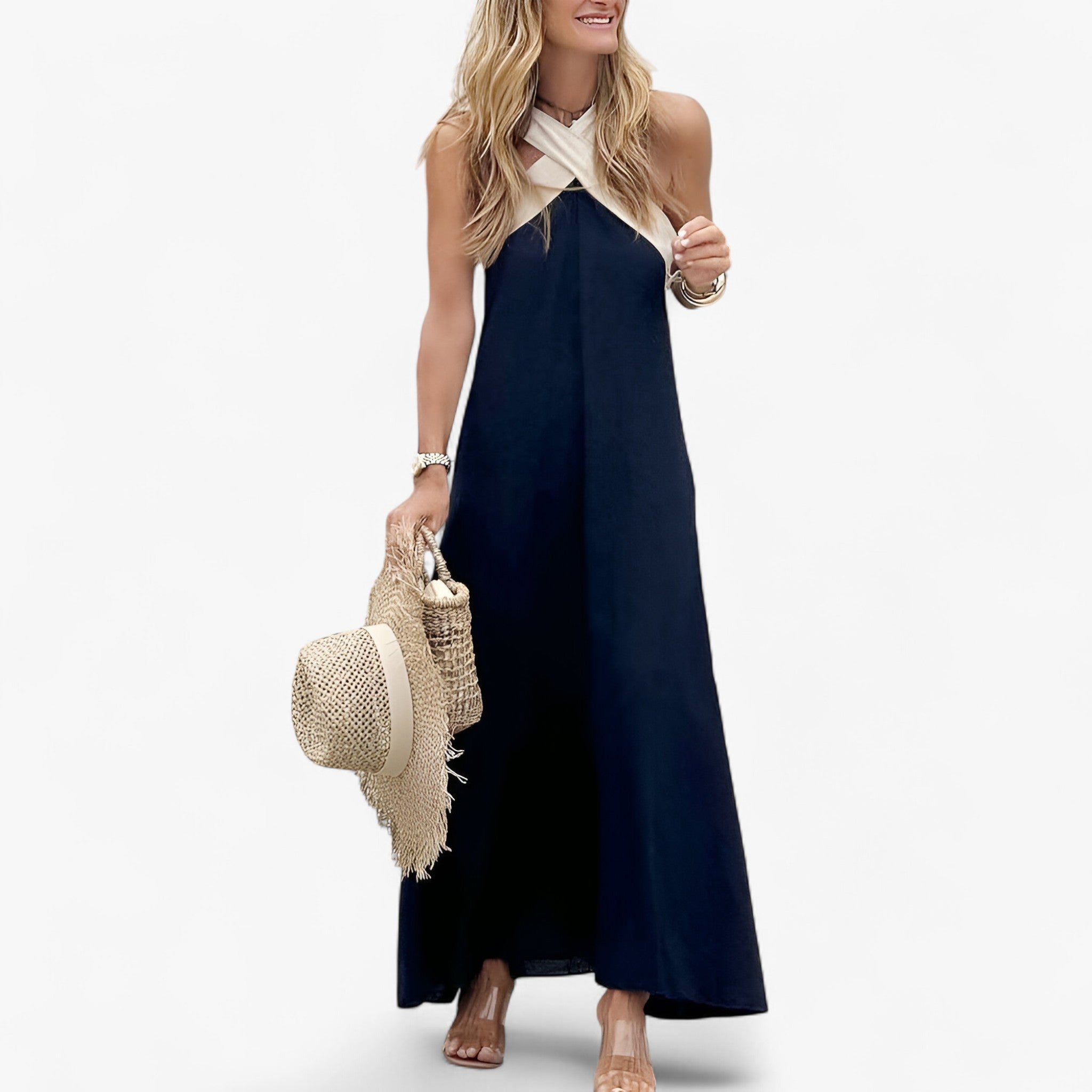 Abito con scollo all'americana intramontabile Donna Bordeaux Donna - - abito abito scollo americana bordeaux casual dresses donna dresses intramontabile moda mujer ropa scollo spring summer - Concept Palermo