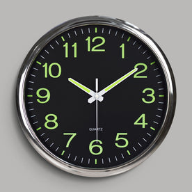 Orologio da parete luminoso e silenzioso 30 cm Segnatempo silenzioso - Aggiunge splendore ed eleganza silenziosa al tuo spazio - Stile 1 - aggiunge eleganza home & garden Linen luminoso orologio orologio parete parete segnatempo Unisex Wall Clock wall clocks - Concept Palermo