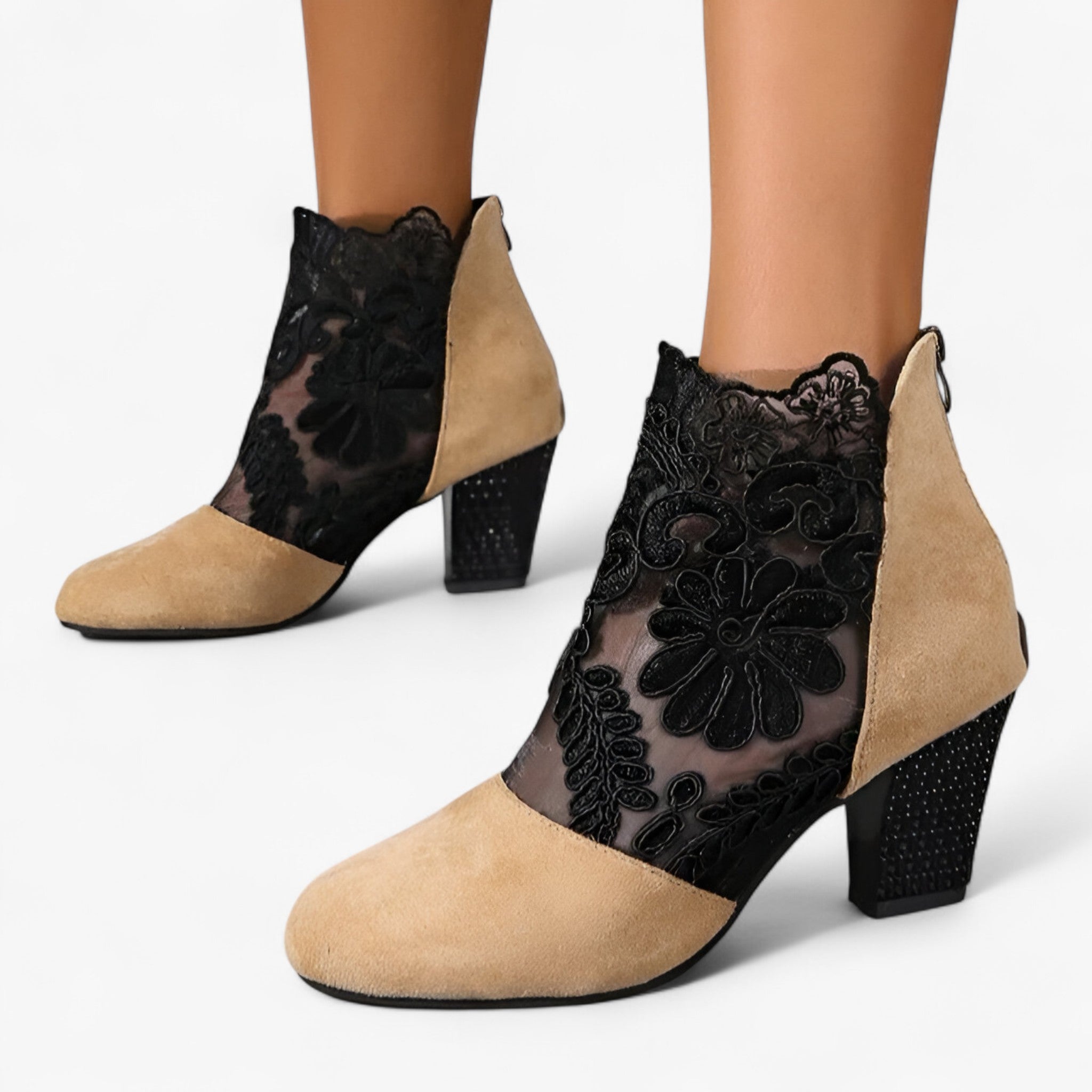 Tacchi con rete in pizzo – Eleganza e stile delicato - Albicocca - delicato eleganza josefine | tacchi con rete in pizzo – eleganza e stile delicato - € pizzo rete stile tacchi tacchi rete - Concept Palermo