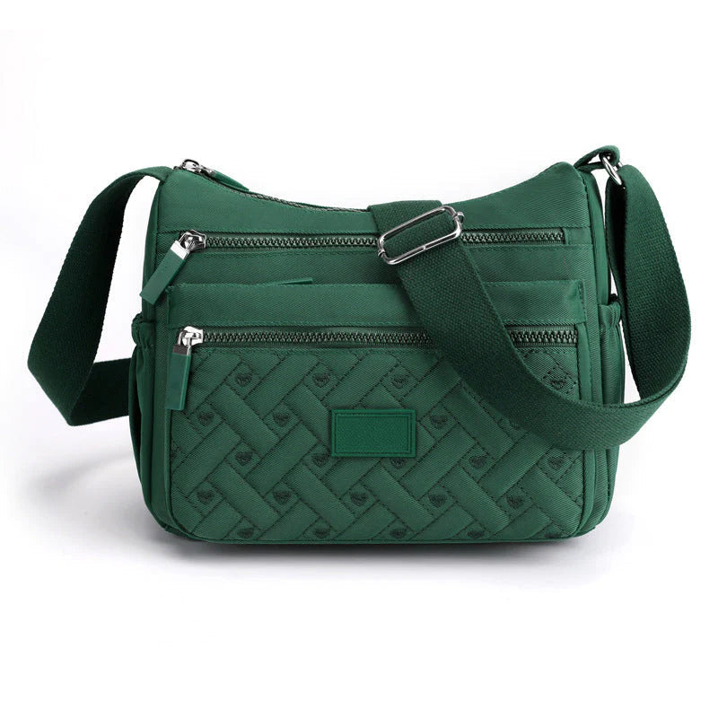 Borsa a Tracolla Donna Nera Elegante in Vera Pelle Italiana, Made in Italy - Verde - bag bags borsa borsa tracolla classica Dames Mode new_for_google shoulder bag tracolla - Concept Palermo