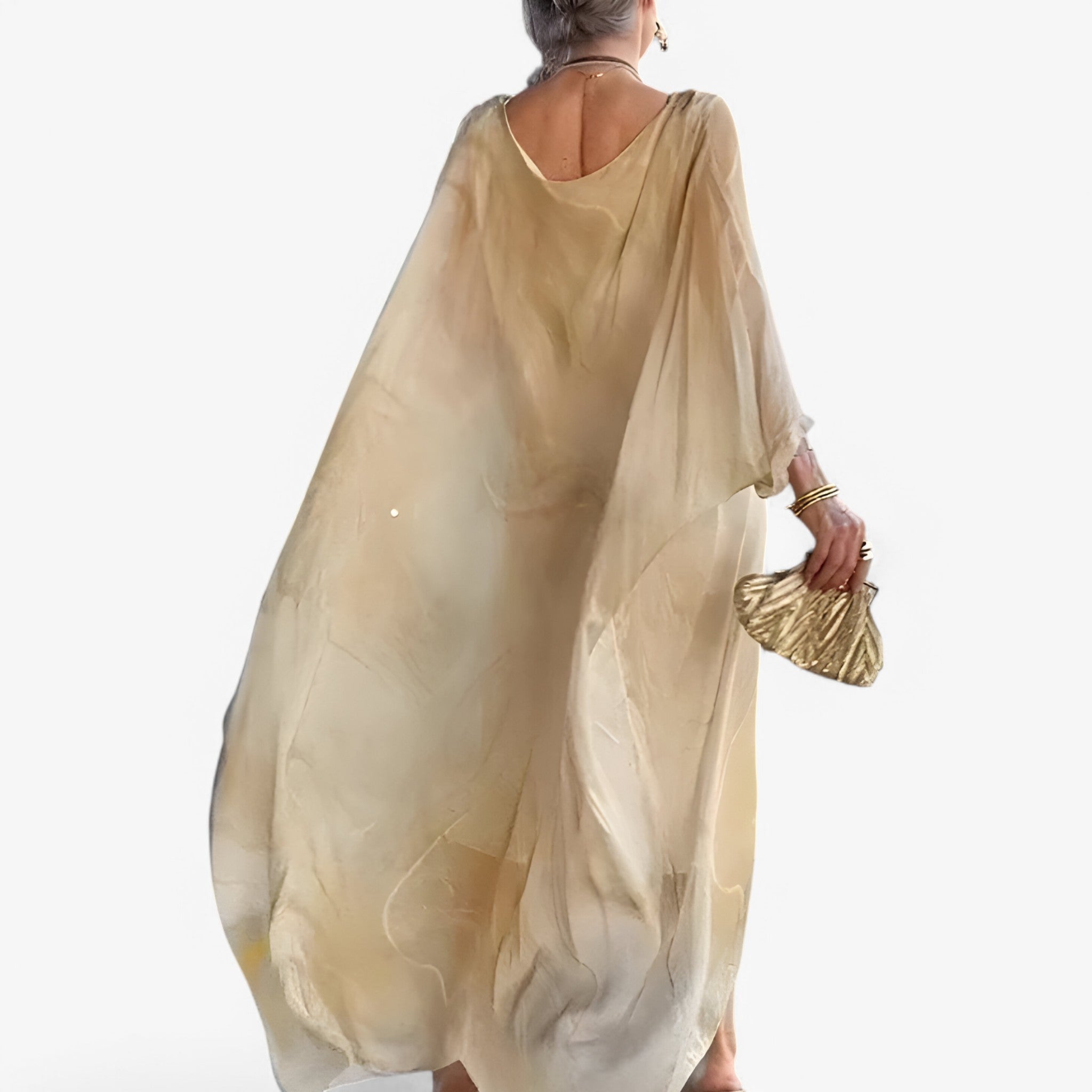 Maxi Abito Donna Effetto Marmo Elegante - Vestito Lungo Estivo Unico - - abito abito marmo donna dresses marmo new - Concept Palermo