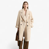 Dames winterjas van synthetische bont