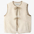 Cardigan efecto lana estilo en capas, comodidad clásica Mujer