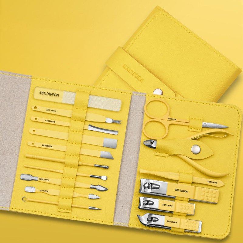 NailClipp - Set di manicure professionale - Colore giallo set - manicure manicure tool set nail tools nailclipp nailclipp - set di manicure professionale - € professionale - Concept Palermo