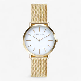 Orologio rotondo in rete - impeccabile raffinatezza Gold - - impeccabile Linen orologio orologio rotondo raffinatezza rdy rete rotondo shop Unisex watches - Concept Palermo
