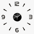 Grande Orologio da Parete Nero Uomo