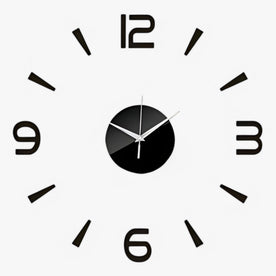 Grande Orologio da Parete Nero Uomo - A 60-90 cm - Linen Men orologio orologio parete P354 parete uomo wall clock wall clocks - Concept Palermo