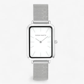 Orologio rettangolare in argento - resistente ed Gold Uomo - - Linen Men orologio orologio rettangolare rdy resistente rettangolare shop uomo watches - Concept Palermo