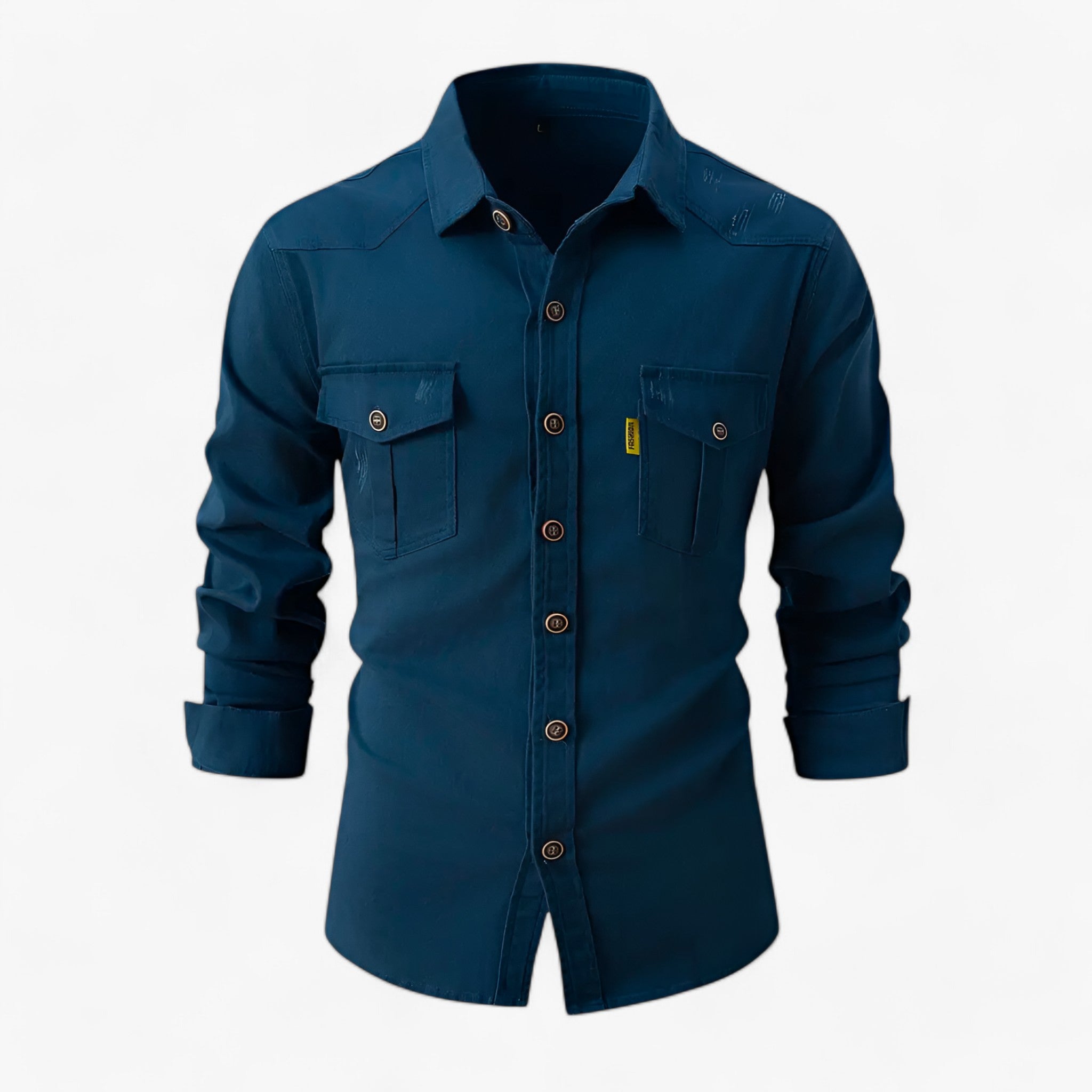Camicia da uomo chic - Eleva il tuo stile con questo pezzo imperdibile - Blu - camicia camicia uomo chic eleva heren kleding imperdibile men's top clothes pezzo questo - Concept Palermo