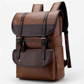 Zaino e Funzionale in Pelle Marrone Oro Uomo - - accessoires bags funzionale Linen Men pelle tassen uomo zaino zaino funzionale - Concept Palermo