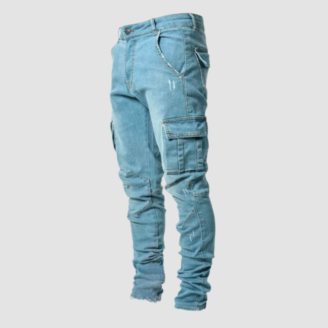 Jeans Ultra Elasticizzati per uno Stile Casual e Attivo - per le Vostre Giornate di Relax Uomo - Blu - attivo casual elasticizzati giornate Heren Hosen jeans jeans elasticizzati MÄNNER pants relax sale - Concept Palermo