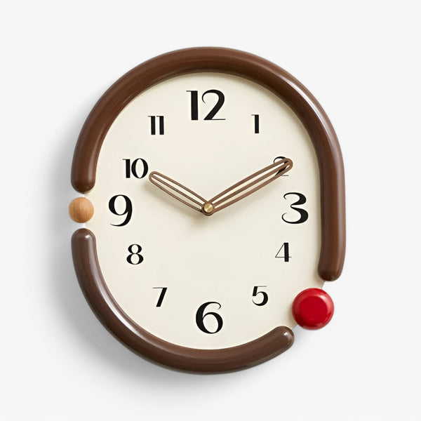 Orologio da Parete di Lusso Moderno Grande Silenzioso per Soggiorno e Ufficio - E (31 x 37 cm) - Linen orologio orologio parete P362 parete Unisex wall clock wall clocks - Concept Palermo