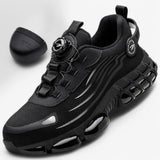 Heren veiligheidsschoenen S1P grijs lichtgewicht, ademend, stalen neus, antislip