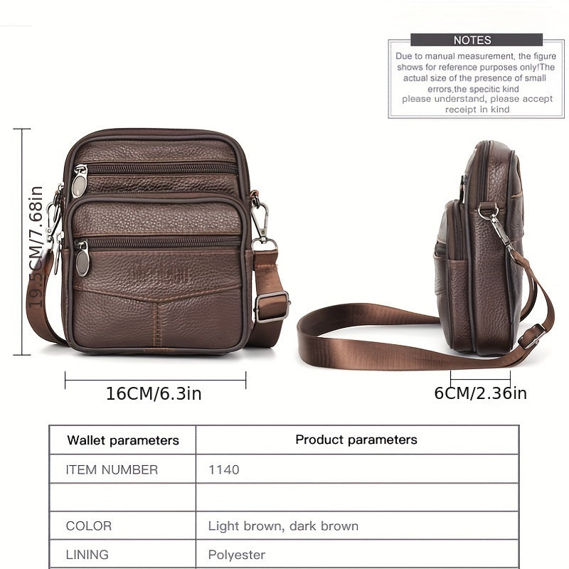 Borsa a Tracolla Uomo in Vera Pelle Nera - Nuova Collezione - - bags bags for men borsa borsa tracolla Crossbody Bags pelle Shoulder & Crossbody Bags tracolla uomo - Concept Palermo